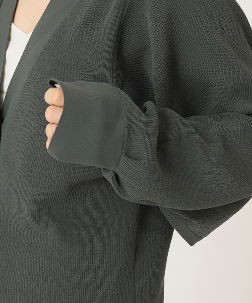 journal standard L'essage（ジャーナルスタンダードレサージュ）の「Amossa 12G カタアゼ カーディガン（カーディガン/ボレロ・レディース・グレー/ブルー・FREE）」の20枚目の写真