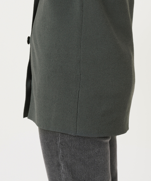 journal standard L'essage（ジャーナルスタンダードレサージュ）の「Amossa 12G カタアゼ カーディガン（カーディガン/ボレロ・レディース・グレー/ブルー・FREE）」の21枚目の写真