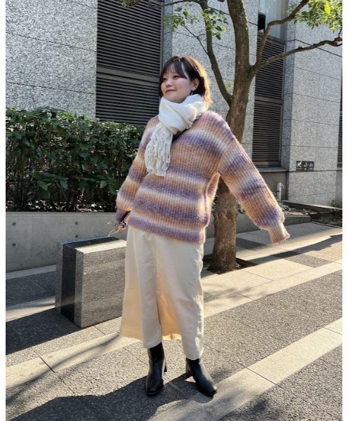 niko and...(ニコアンド)の「Goodスタイルコールスカート(スカート・レディース・オフホワイト/ベージュ/イエロー/グリーン・MEDIUM/LARGE)」の18枚目の写真