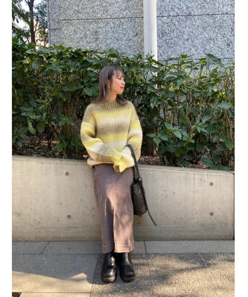 niko and...(ニコアンド)の「Goodスタイルコールスカート(スカート・レディース・オフホワイト/ベージュ/イエロー/グリーン・MEDIUM/LARGE)」の19枚目の写真