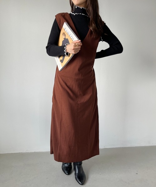 CLEA(クレア)の「配色カラーメロウリブニットトップス(ニット/セーター・レディース・ホワイト/ブラック/ライトブルー/グレー・FREE)」の8枚目の写真