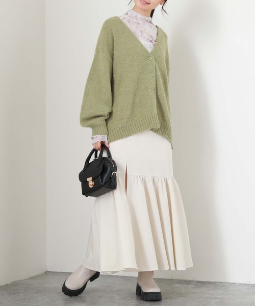 archives(アルシーヴ)の「プリントチュールTOPS(Tシャツ/カットソー・レディース・ブラウン/オレンジ/グリーン・MEDIUM)」の10枚目の写真