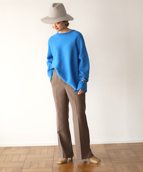 SLOBE IENA（スローブイエナ）の「【Benelli Montacone/ベネリモンタコーネ】SIMPLE ハット（ハット・レディース・チャコールグレー/ベージュ・FREE）」の8枚目の写真