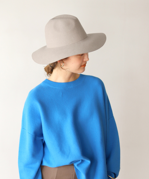 SLOBE IENA（スローブイエナ）の「【Benelli Montacone/ベネリモンタコーネ】SIMPLE ハット（ハット・レディース・チャコールグレー/ベージュ・FREE）」の12枚目の写真