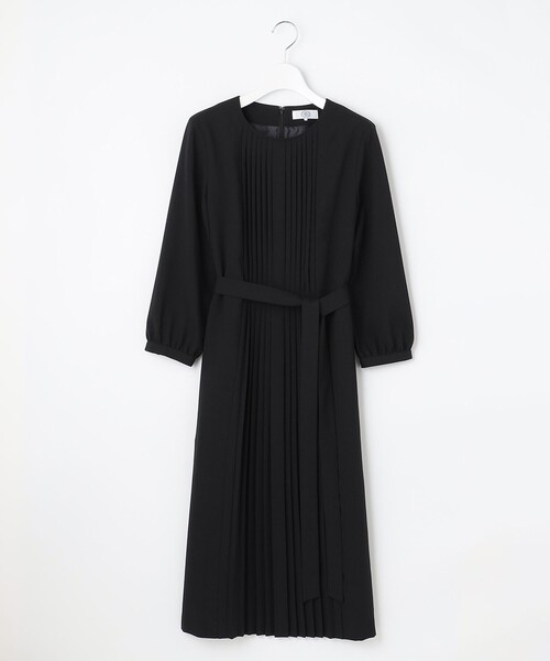 J.PRESS Ladies（J.プレス レディス）の「【洗える】2way ノルディスジョーゼット プリーツ ワンピース（ワンピース・レディース・ブラック系/ネイビー系・XS）」の13枚目の写真
