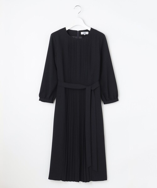 J.PRESS Ladies（J.プレス レディス）の「【洗える】2way ノルディスジョーゼット プリーツ ワンピース（ワンピース・レディース・ブラック系/ネイビー系・XS）」の12枚目の写真