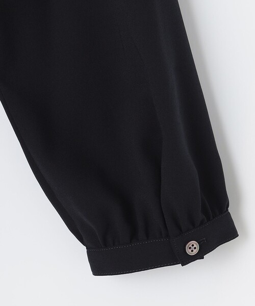 J.PRESS Ladies（J.プレス レディス）の「【洗える】2way ノルディスジョーゼット プリーツ ワンピース（ワンピース・レディース・ブラック系/ネイビー系・XS）」の9枚目の写真