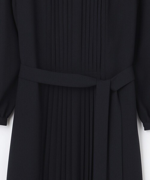 J.PRESS Ladies（J.プレス レディス）の「【洗える】2way ノルディスジョーゼット プリーツ ワンピース（ワンピース・レディース・ブラック系/ネイビー系・XS）」の6枚目の写真