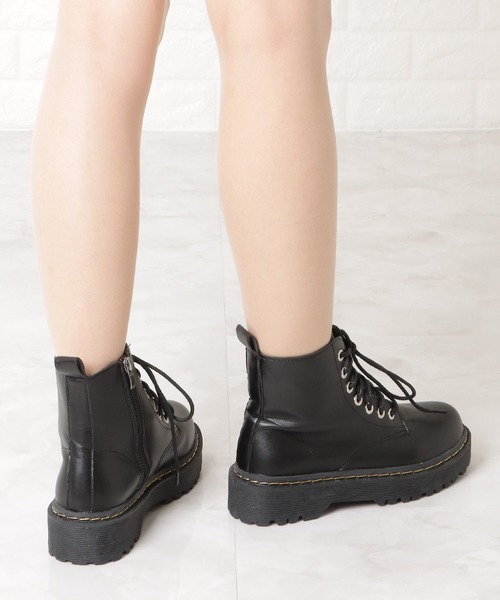 Lace Ladies(レースレディース)の「販売終了 厚底レースアップショートブーツ(ブーツ・レディース・ブラック・22.5/23/23.5/24/24.5/25)」の14枚目の写真