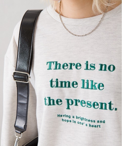 SpRay(スプレイ)の「刺繍ロゴスウェット(スウェット・レディース・ダークグリーン/ブラウン/ブルー/オートミール/スミクロ・FREE)」の8枚目の写真