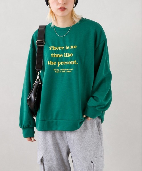 SpRay(スプレイ)の「刺繍ロゴスウェット(スウェット・レディース・ダークグリーン/ブラウン/ブルー/オートミール/スミクロ・FREE)」の22枚目の写真
