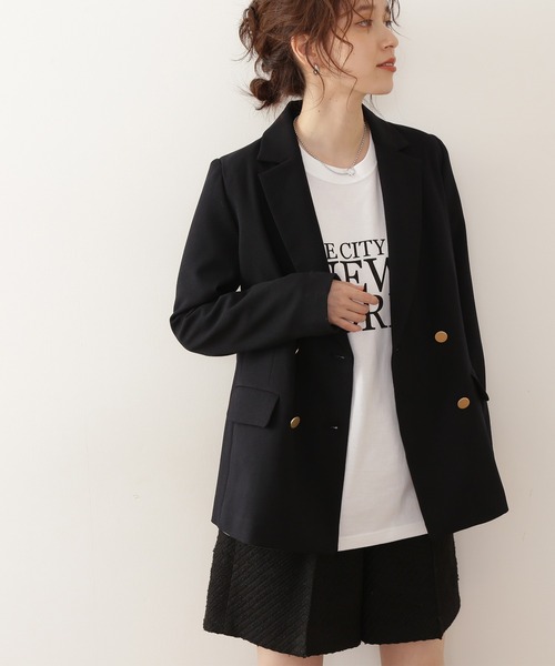 N.（N. Natural Beauty Basic）（エヌエヌナチュラルビューティーベーシック）の「【S Size Line】◆ダブルブレストテーラードジャケット（テーラードジャケット・レディース・ネイビー/キャメル/ブラウン・MEDIUM/SMALL）」の7枚目の写真