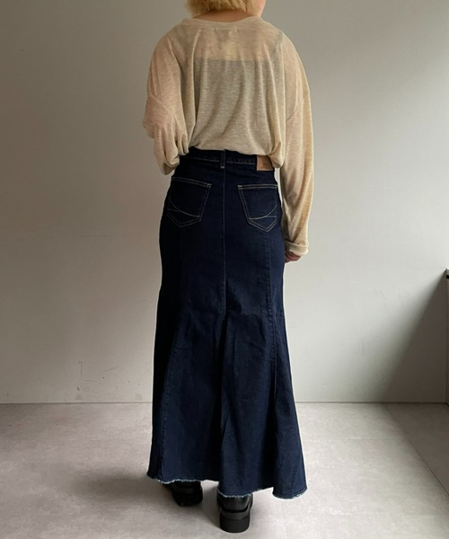 SOMETHING(サムシング)の「【SOMETHING / サムシング】MARMAIDスカート(デニムスカート・レディース・ブルー/インディゴブルー・SMALL/MEDIUM)」の11枚目の写真