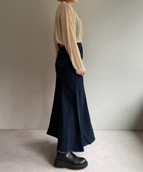 SOMETHING(サムシング)の「【SOMETHING / サムシング】MARMAIDスカート(デニムスカート・レディース・ブルー/インディゴブルー・SMALL/MEDIUM)」の10枚目の写真
