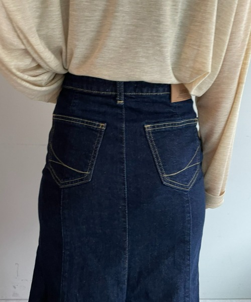 SOMETHING(サムシング)の「【SOMETHING / サムシング】MARMAIDスカート(デニムスカート・レディース・ブルー/インディゴブルー・SMALL/MEDIUM)」の7枚目の写真
