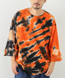 【CAL O LINE/キャルオーライン】TIE DYE CUT-OFF SWEAT