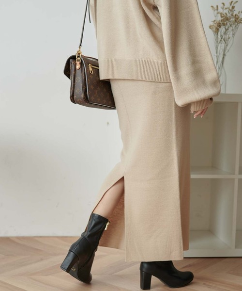 WEGO（ウィゴー）の「WEGO/【WEB限定・2点セット】2WAYニットセットアップ（ワンピース・レディース・ブラウン/ダークグリーン/アイボリー/ブラック・FREE）」の15枚目の写真