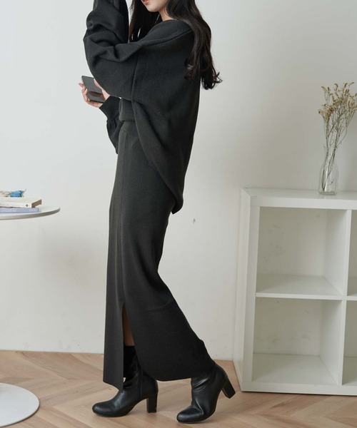 WEGO（ウィゴー）の「WEGO/【WEB限定・2点セット】2WAYニットセットアップ（ワンピース・レディース・ブラウン/ダークグリーン/アイボリー/ブラック・FREE）」の20枚目の写真