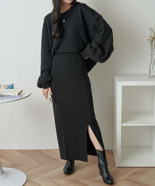 WEGO（ウィゴー）の「WEGO/【WEB限定・2点セット】2WAYニットセットアップ（ワンピース・レディース・ブラウン/ダークグリーン/アイボリー/ブラック・FREE）」の16枚目の写真