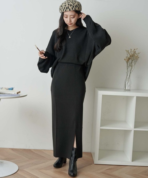 WEGO（ウィゴー）の「WEGO/【WEB限定・2点セット】2WAYニットセットアップ（ワンピース・レディース・ブラウン/ダークグリーン/アイボリー/ブラック・FREE）」の11枚目の写真