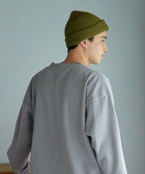 LAKOLE（ラコレ）の「アクリル畦ワッチ / 127072（ニットキャップ/ビーニー・メンズ・ブラック/ベージュ/イエロー/カーキ/ブルー・9）」の4枚目の写真