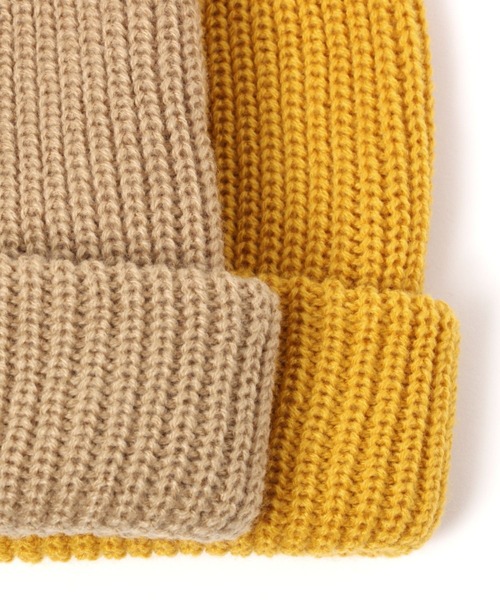 LAKOLE（ラコレ）の「アクリル畦ワッチ / 127072（ニットキャップ/ビーニー・メンズ・ブラック/ベージュ/イエロー/カーキ/ブルー・9）」の11枚目の写真