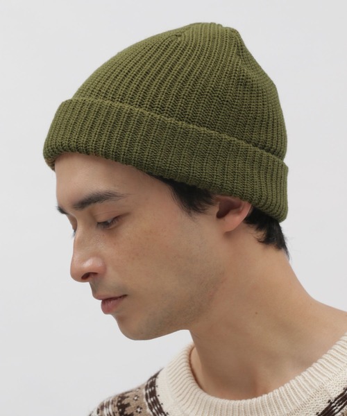 LAKOLE（ラコレ）の「アクリル畦ワッチ / 127072（ニットキャップ/ビーニー・メンズ・ブラック/ベージュ/イエロー/カーキ/ブルー・9）」の22枚目の写真