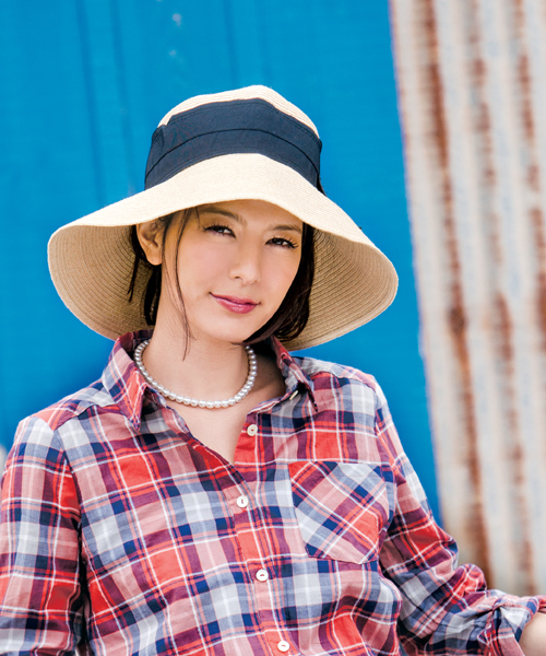 DISCOAT（ディスコート）の「【Discoat】ワイドブリムHAT（ハット・レディース・ベージュ/ブラウン/ホワイト/カーキ・ﾌﾘ-）」の7枚目の写真