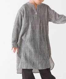 OMNES（オムネス）の「キッズダブルガーゼピンタックワンピース（ワンピース）」