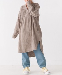 OMNES（オムネス）の「キッズダブルガーゼピンタックワンピース（ワンピース）」