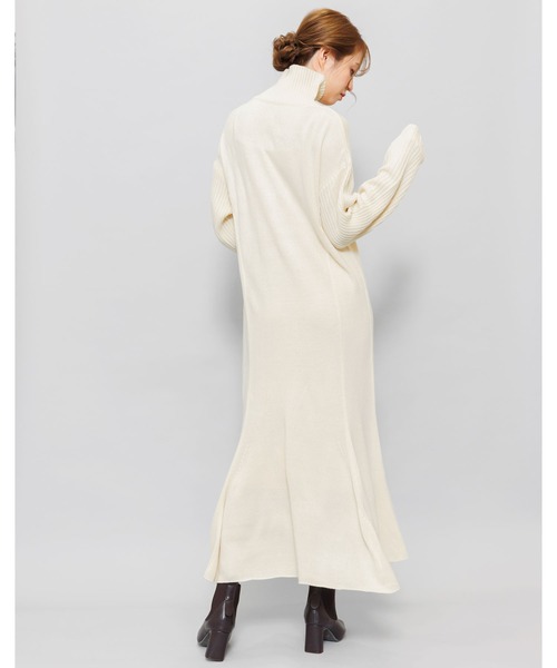 mili an deni（ミリアンデニ）の「マーメイドラインニットワンピース（ワンピース・レディース・ベージュ/ブラック/チャコールグレー/ライトグレー/ネイビー/パープル/ブルー/グリーン/アイボリー・L/M）」の14枚目の写真