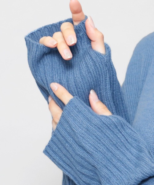 mili an deni（ミリアンデニ）の「マーメイドラインニットワンピース（ワンピース・レディース・ベージュ/ブラック/チャコールグレー/ライトグレー/ネイビー/パープル/ブルー/グリーン/アイボリー・L/M）」の20枚目の写真