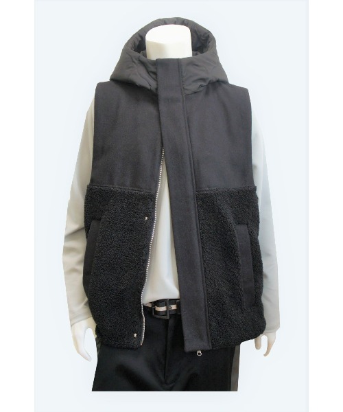 SISE（シセ）の「SISE HOODIE VEST（その他アウター・メンズ・ブラック・MEDIUM/LARGE/SMALL）」の2枚目の写真