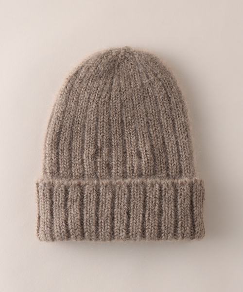 RACAL（ラカル）の「【RACAL / ラカル】 Mohair knit cap RL-21-1192（ニットキャップ/ビーニー・メンズ・ベージュ/グリーン/ブラック/チャコールグレー・FREE）」の3枚目の写真