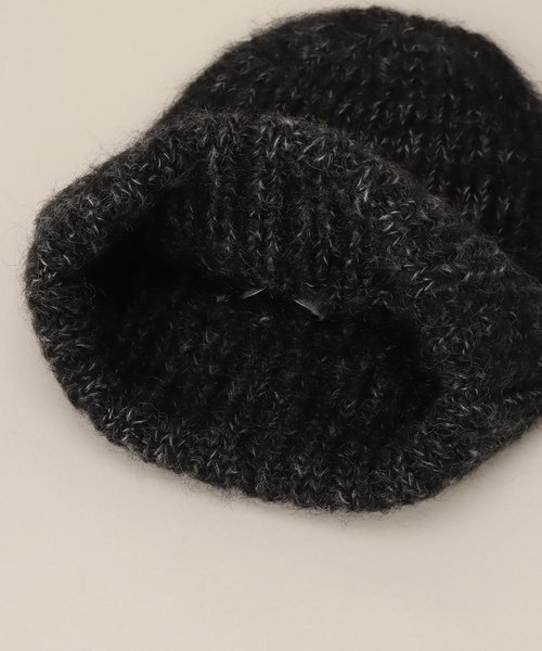 RACAL（ラカル）の「【RACAL / ラカル】 Mohair knit cap RL-21-1192（ニットキャップ/ビーニー・メンズ・ベージュ/グリーン/ブラック/チャコールグレー・FREE）」の6枚目の写真