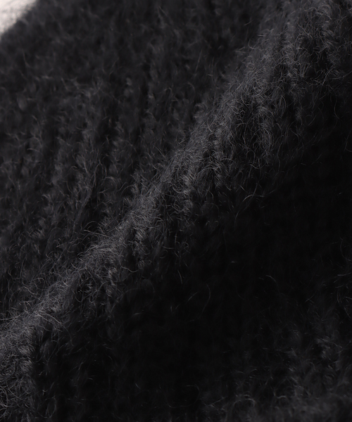 RACAL（ラカル）の「【RACAL / ラカル】 Mohair knit cap RL-21-1192（ニットキャップ/ビーニー・メンズ・ベージュ/グリーン/ブラック/チャコールグレー・FREE）」の9枚目の写真