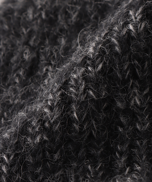 RACAL（ラカル）の「【RACAL / ラカル】 Mohair knit cap RL-21-1192（ニットキャップ/ビーニー・メンズ・ベージュ/グリーン/ブラック/チャコールグレー・FREE）」の10枚目の写真