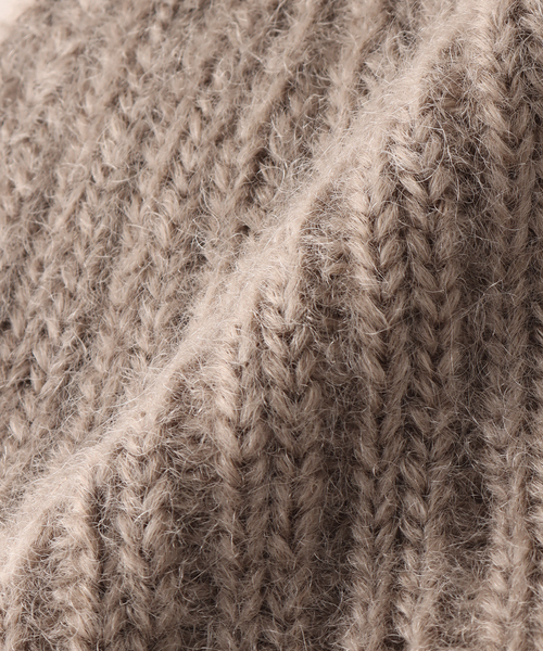 RACAL（ラカル）の「【RACAL / ラカル】 Mohair knit cap RL-21-1192（ニットキャップ/ビーニー・メンズ・ベージュ/グリーン/ブラック/チャコールグレー・FREE）」の11枚目の写真