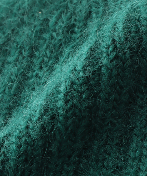 RACAL（ラカル）の「【RACAL / ラカル】 Mohair knit cap RL-21-1192（ニットキャップ/ビーニー・メンズ・ベージュ/グリーン/ブラック/チャコールグレー・FREE）」の12枚目の写真