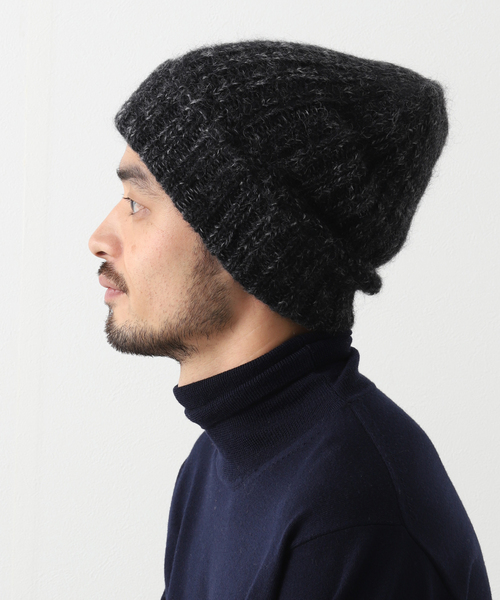 RACAL（ラカル）の「【RACAL / ラカル】 Mohair knit cap RL-21-1192（ニットキャップ/ビーニー・メンズ・ベージュ/グリーン/ブラック/チャコールグレー・FREE）」の14枚目の写真