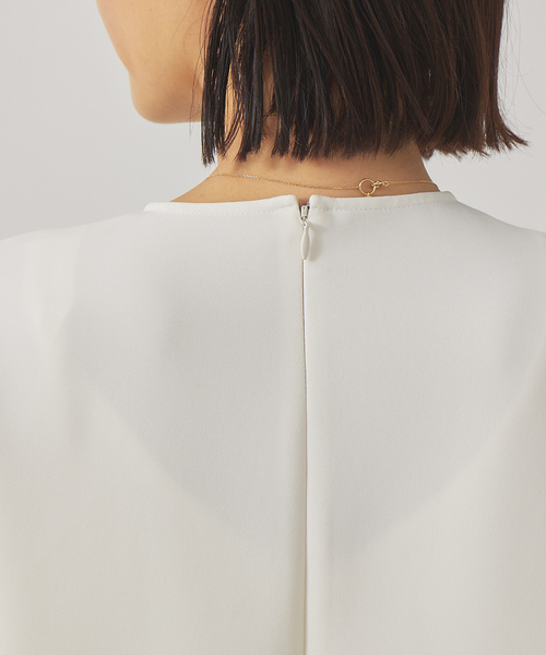 qualite（カリテ）の「シャーリングフリルブラウス（シャツ/ブラウス・レディース・チャコールグレー/オフホワイト・フリー）」の21枚目の写真