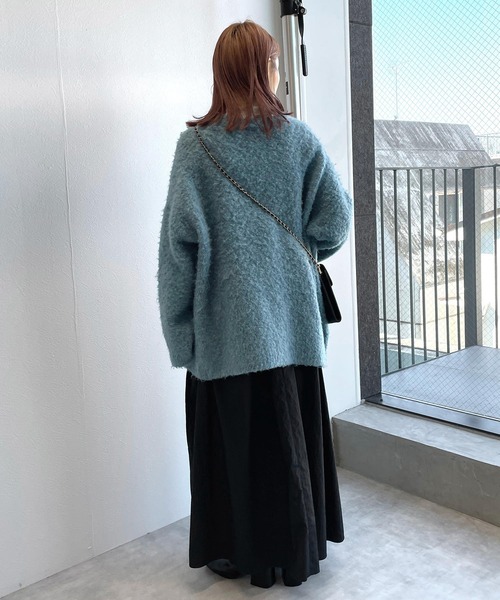 w closet（ダブルクローゼット）の「【2WAY】ビッグギャザーポケットキャミワンピース（ワンピース・レディース・レンガ/ブラック・FREE）」の9枚目の写真