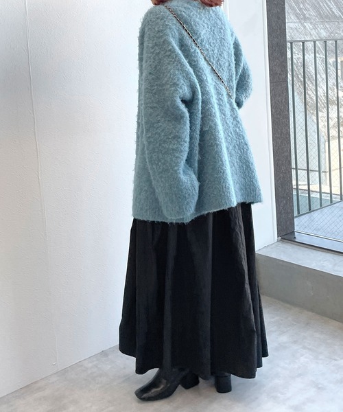 w closet（ダブルクローゼット）の「【2WAY】ビッグギャザーポケットキャミワンピース（ワンピース・レディース・レンガ/ブラック・FREE）」の6枚目の写真