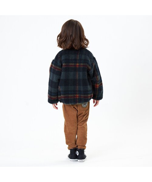F.O.KIDS（エフオーキッズ）の「【洗濯機でお洗濯OK】柄ボアジャケット_ウォッシャブル（ダウンジャケット/コート・キッズ・ベージュ/ネイビー/カーキ・130/140/80/100/90/95/110/120）」の5枚目の写真