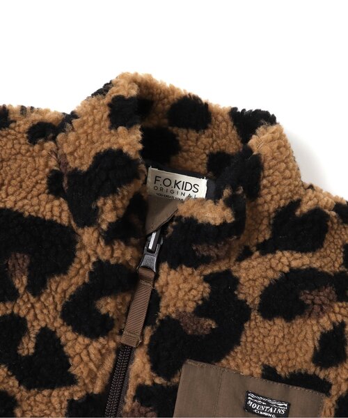 F.O.KIDS（エフオーキッズ）の「【洗濯機でお洗濯OK】柄ボアジャケット_ウォッシャブル（ダウンジャケット/コート・キッズ・ベージュ/ネイビー/カーキ・130/140/80/100/90/95/110/120）」の12枚目の写真