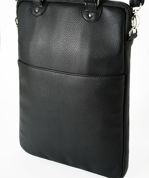 X-girl（エックスガール）の「ARCH & FACE LOGO PC CASE（ショルダーバッグ・レディース・ライトブルー/ブラック・ONE SIZE）」の8枚目の写真