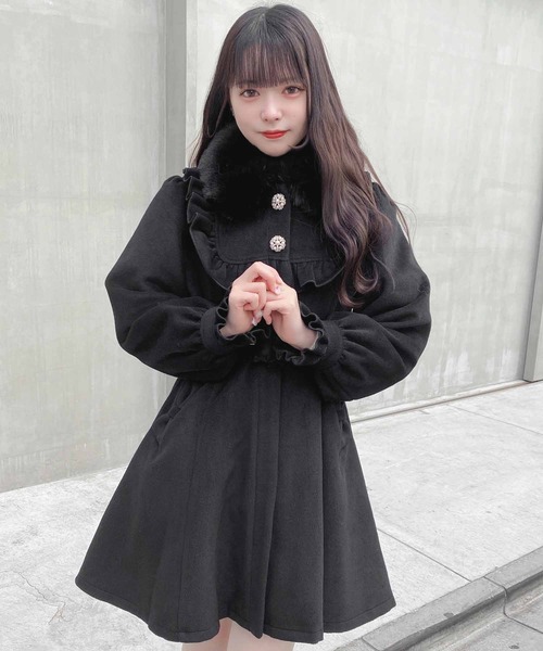 ROJITA（ロジータ）の「ヨークフリルリボンポケットコート（その他