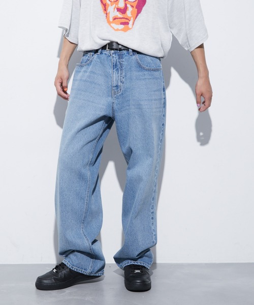 re_k by JUNRED（レクバイジュンレッド）の「re_k by JUNRED / ルーズワイドレッグデニムパンツ（デニムパンツ・メンズ・ネイビー/サックスブルー/ブルー系その他6/ブルー系その他5/ブラック/ブラック系その他2・S/M/L）」の6枚目の写真