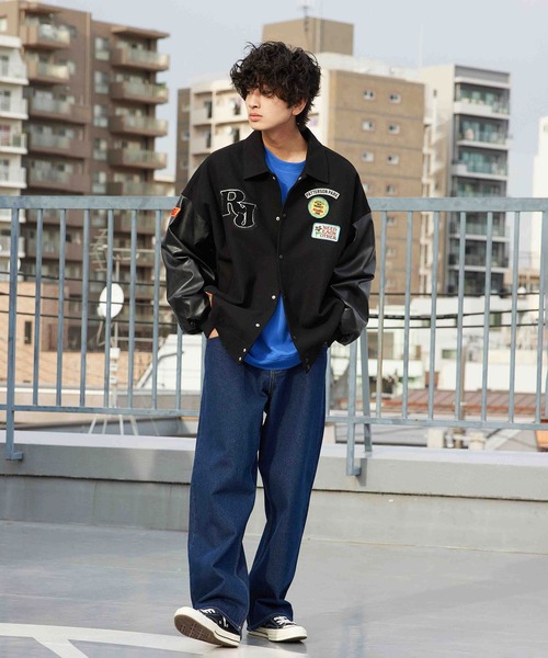 re_k by JUNRED（レクバイジュンレッド）の「re_k by JUNRED / ルーズワイドレッグデニムパンツ（デニムパンツ・メンズ・ネイビー/サックスブルー/ブルー系その他6/ブルー系その他5/ブラック/ブラック系その他2・S/M/L）」の12枚目の写真