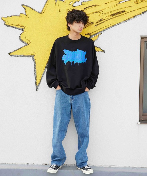 re_k by JUNRED（レクバイジュンレッド）の「re_k by JUNRED / ルーズワイドレッグデニムパンツ（デニムパンツ・メンズ・ネイビー/サックスブルー/ブルー系その他6/ブルー系その他5/ブラック/ブラック系その他2・S/M/L）」の20枚目の写真